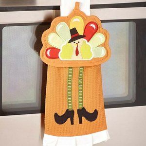 2-Pc. Seasonal Kitchen Towel Thanksgiving Turkey